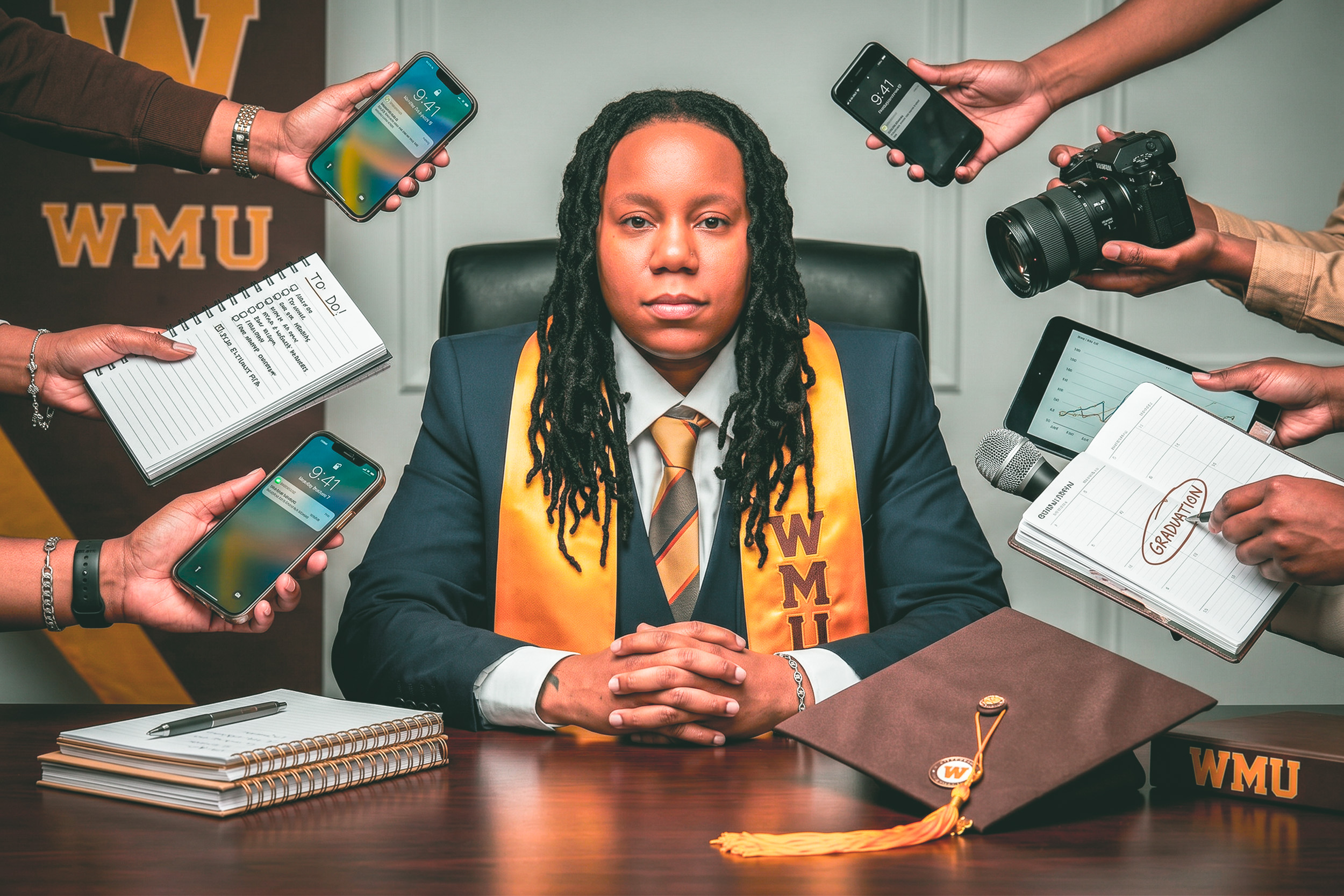 Creative personal branding portrait photographed by EyesOpen Photography